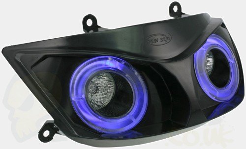 Aprilia SR50 Twin Halogen Headlight, Angel Eyes