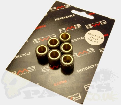 RMS Variator Rollers- 15x12mm Minarelli