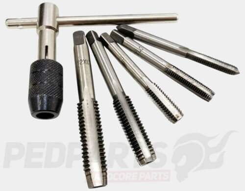 Thread Tap & Wrench Set- 6 Piece