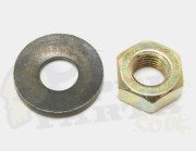 Crank Nut & Washer - Yamaha/ Minarelli 50cc