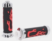 Custom Flame Handlebar Grips