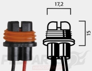 H8 Bulb Connector With Wires.