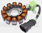 Stator- Euro-4 Piaggio 50cc 2-stroke